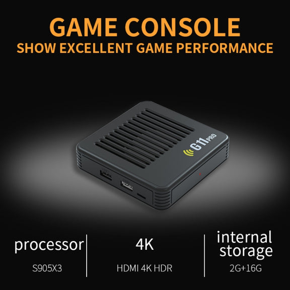G11 PRO Game Machine TV Box Dual System HDMI HD 4K Retro Arcade, Style: 256G 60,000+ Games