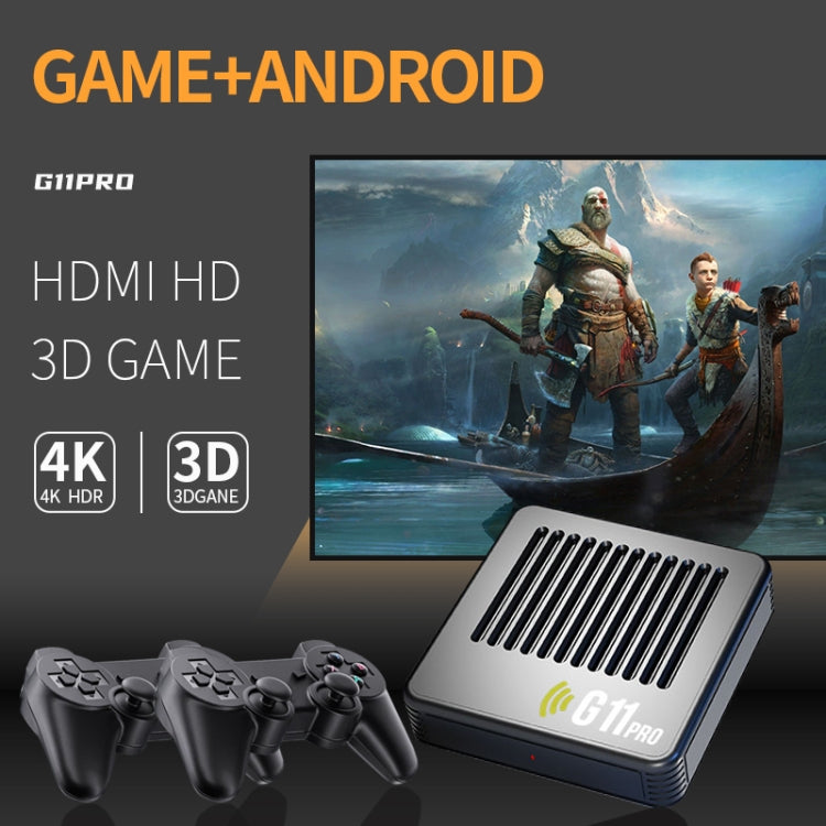 G11 PRO Game Machine TV Box Dual System HDMI HD 4K Retro Arcade, Style: 128G 40,000+ Games