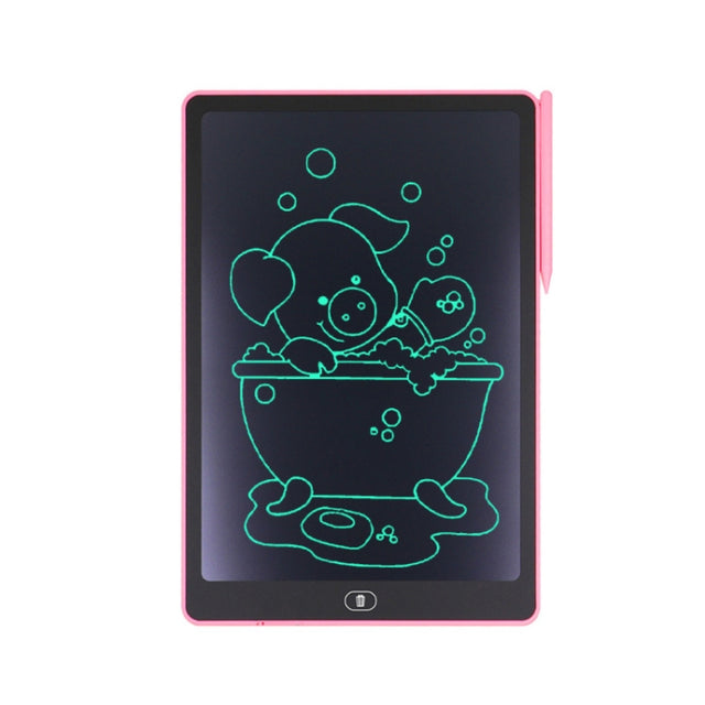 16 Inch Children LCD Writing Board Erasable Drawing Board, Color: Pink Monochrome Handwriting