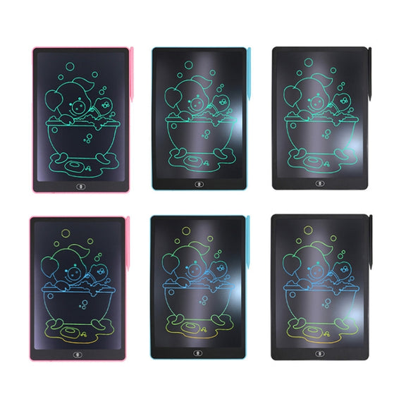 16 Inch Children LCD Writing Board Erasable Drawing Board, Color: Black Monochrome Handwriting