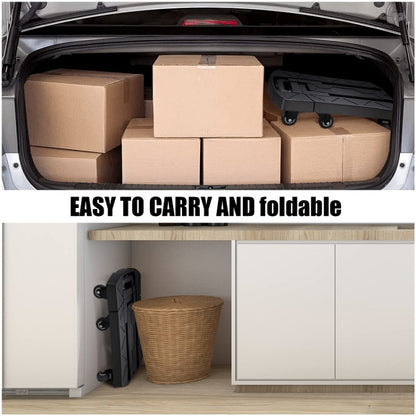 Folding Hand Trolley Portable Luggage Handling Turtle Cart(Black) - free shipping - PMC Jewellery - Order now!