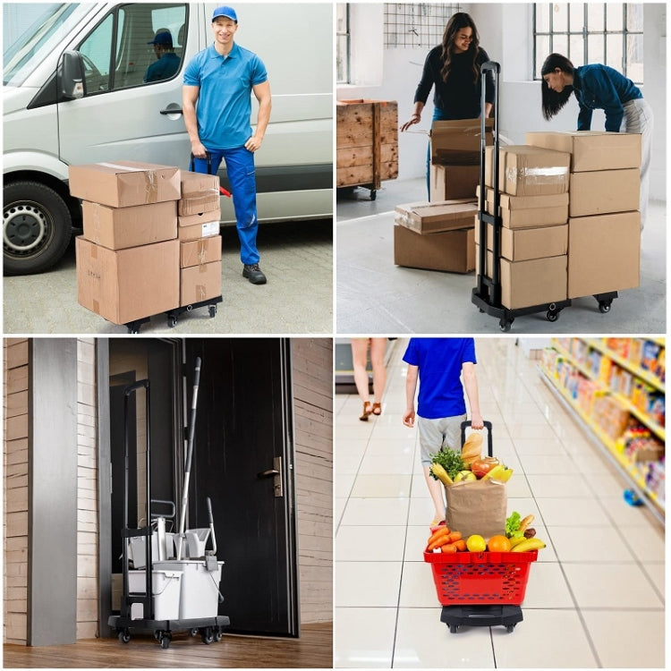 Folding Hand Trolley Portable Luggage Handling Turtle Cart(Orange) - Hand Carts by PMc TechLife | Online Shopping South Africa | PMc TechLife | Buy Now Pay Later Mobicred