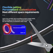 Car Interior Fiber Optic Cold Light RGB Ambient Lamp Center Phantom Footwell Atmosphere Lights, Style: One To One 110cm(Colorful Double Control)