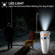 Ultrasonic Dog Repeller Stop Barker Dual Probe High Power Repeller Handheld Dog Trainer(Black)