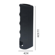 Automotive Universal Silicone Handbrake Handle Cover Brake Handle Decorative Protective Sleeve, Size: Oblique Sleeve(Black)