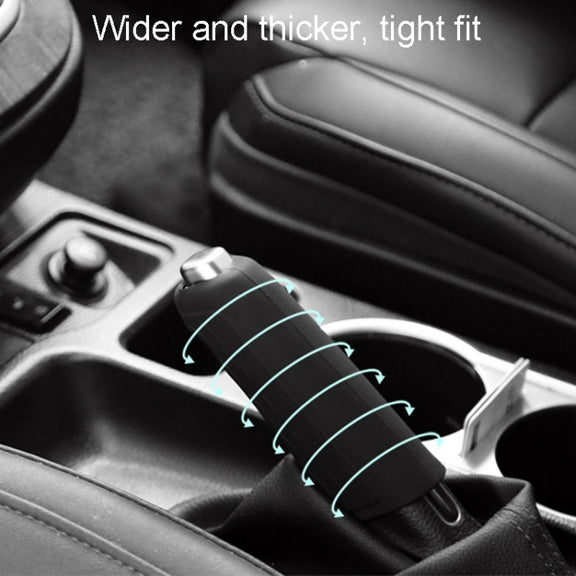 Automotive Universal Silicone Handbrake Handle Cover Brake Handle Decorative Protective Sleeve, Size: Oblique Sleeve(Black)