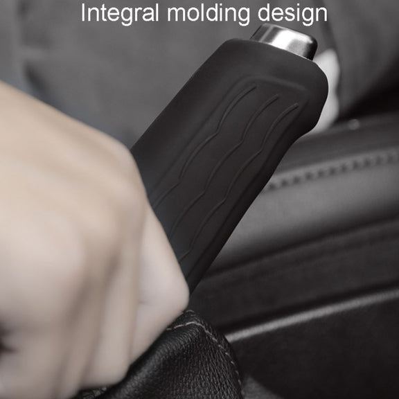 Automotive Universal Silicone Handbrake Handle Cover Brake Handle Decorative Protective Sleeve, Size: Oblique Sleeve(Luminous Blue)