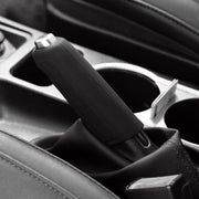 Automotive Universal Silicone Handbrake Handle Cover Brake Handle Decorative Protective Sleeve, Size: Oblique Sleeve(Black)