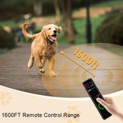 Color Screen Remote Control Pet Electric Shock Circular Dog Trainer(Black)