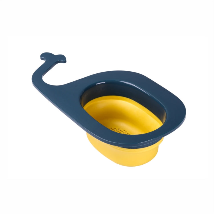 Multifunctional Whale-shaped Foldable Kitchen Fruit and Vegetable Draining Basket(Yellow Blue) - Filters by PMC TechLife | Online Shopping South Africa | PMC TechLife | Buy Now Pay Later Mobicred