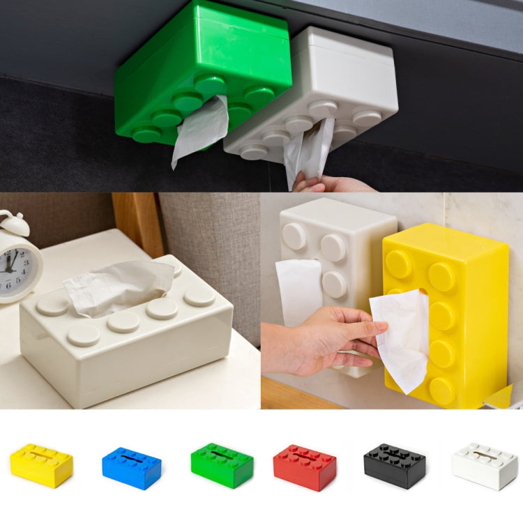 Multifunctional Cartoon Building Block Tissue Storage Box Living Room Coffee Table Decorations, Color: White - Storage Boxes by PMC TechLife | Online Shopping South Africa | PMC TechLife