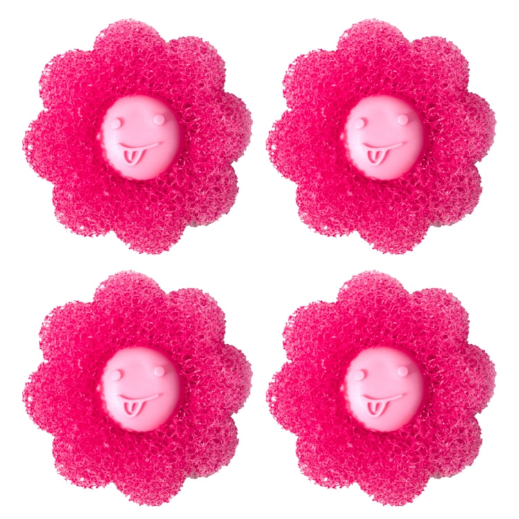 4pcs /Set Household Anti-tangle Laundry Balls Anti-knotting Laundry Cleaning Ball for Washing Machine(Pink) - Sponges, Cloths & Brushes by PMC TechLife | Online Shopping South Africa | PMC TechLife