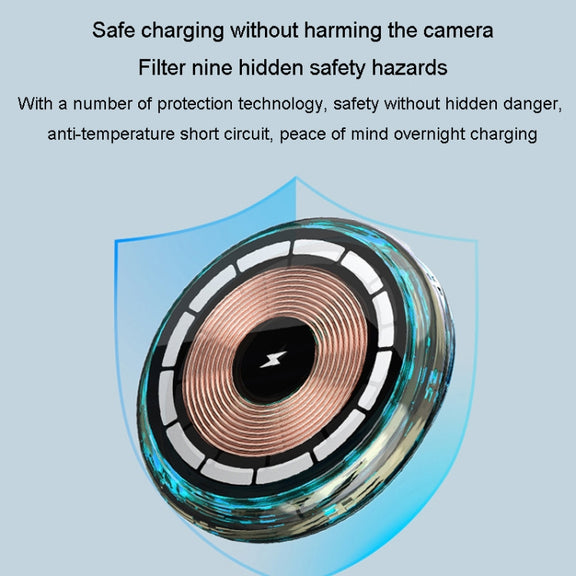 For iPhone Magsafe Magnetic Car Wireless Charger Phone Holder Light Emitting Wireless Charger, Style:  Pickup RGB Light