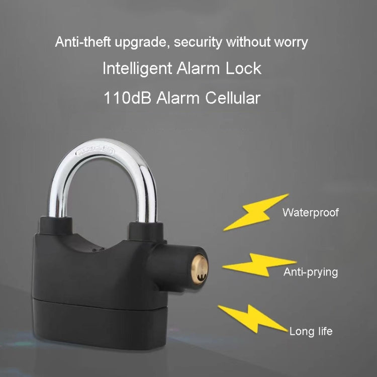 Short Beam Model Outdoor Door Anti-Theft Alarm Lock Waterproof Anti-Pick Motorcycle Bicycle Padlock - Theft Protection by PMC TechLife | Online Shopping South Africa | PMC TechLife | Buy Now Pay Later Mobicred