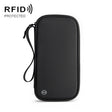 RFID Anti-Theft Certificate Storage Package Oxford Cloth Handheld Travel Passport Card Bag(Black) - Antimagnetic RFID Package by PMC TechLife | Online Shopping South Africa | PMC TechLife