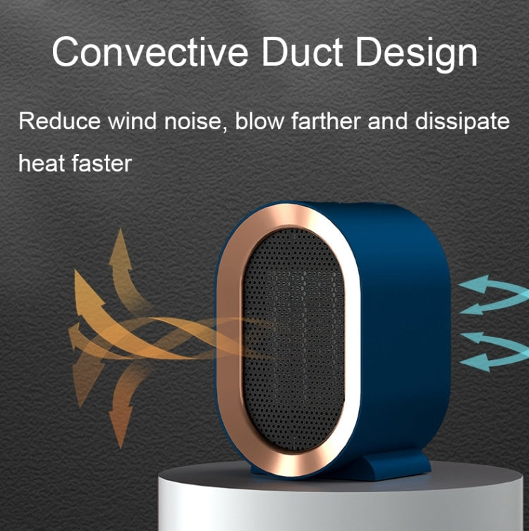 Small Desktop Electric Heater Home PTC Instant Energy-saving Heater, Spec: UK Plug(White) - Electric Heaters by PMC TechLife | Online Shopping South Africa | PMC TechLife | Buy Now Pay Later Mobicred
