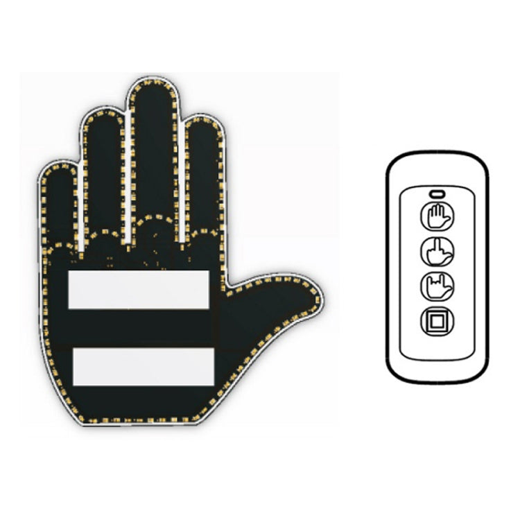 Vehicle-Mounted Multifunctional Warning Anti-Rear Collision Gesture Light(Mens Black) - Warning Lights by PMC TechLife | Online Shopping South Africa | PMC TechLife | Buy Now Pay Later Mobicred