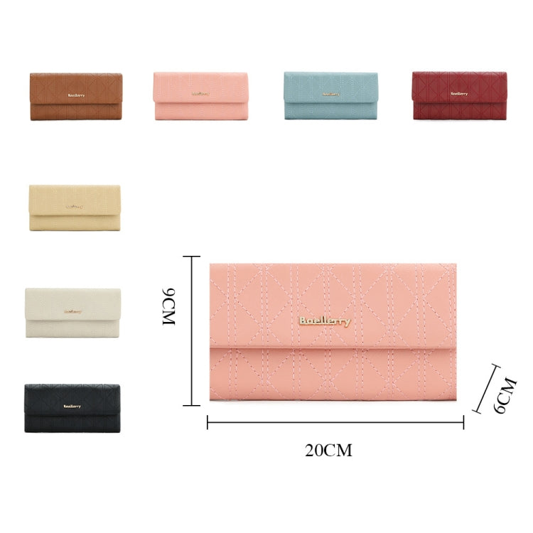 Baellerry N8918 Ladies Long Large Capacity Wallet Magnetic Buckle Clutch Phone Bag(Black) - free shipping - PMC TechLife - Order now!