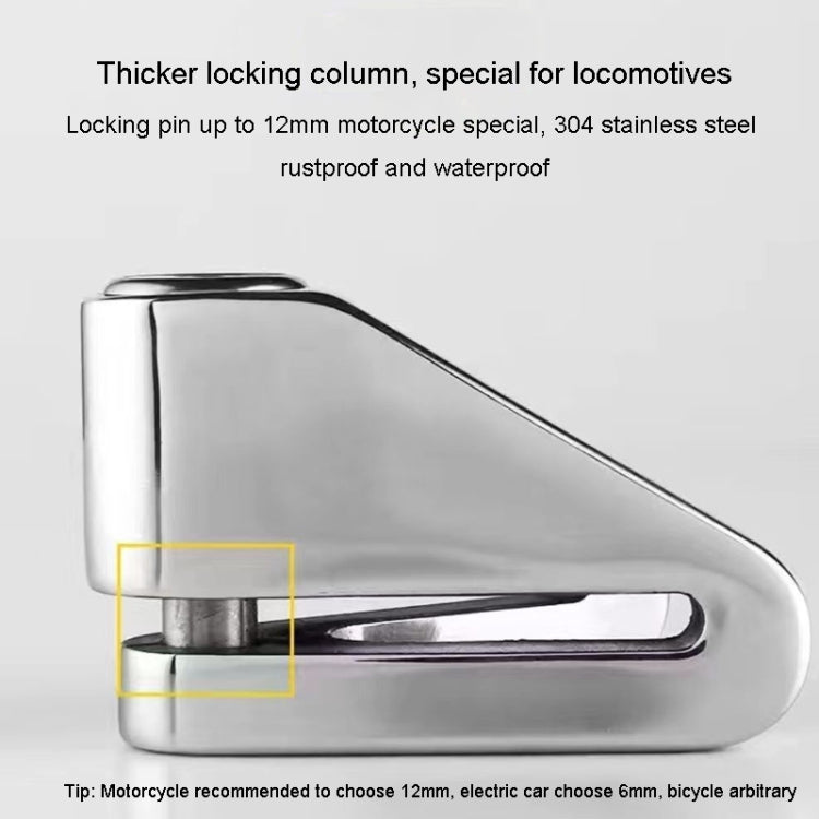 Electrical Vehicle Triangle Disc Brake Lock Universal Alloy Steel Anti-Theft Lock Scooter Padlock(Black) - Theft Protection by PMC TechLife | Online Shopping South Africa | PMC TechLife | Buy Now Pay Later Mobicred