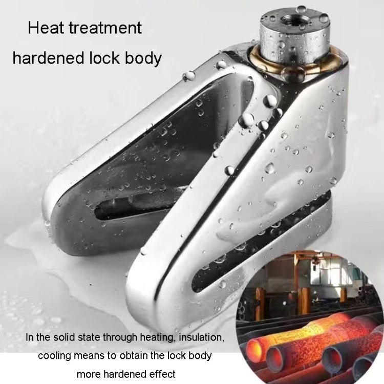 Electrical Vehicle Triangle Disc Brake Lock Universal Alloy Steel Anti-Theft Lock Scooter Padlock(Silver) - Theft Protection by PMC TechLife | Online Shopping South Africa | PMC TechLife | Buy Now Pay Later Mobicred