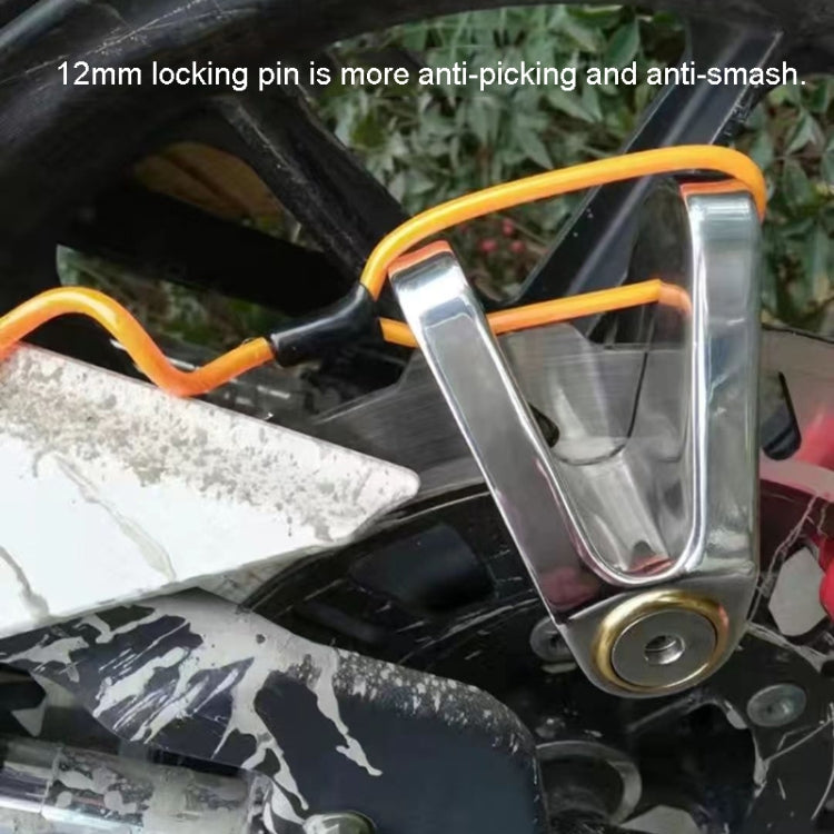 Electrical Vehicle Triangle Disc Brake Lock Universal Alloy Steel Anti-Theft Lock Scooter Padlock(Silver) - Theft Protection by PMC TechLife | Online Shopping South Africa | PMC TechLife | Buy Now Pay Later Mobicred