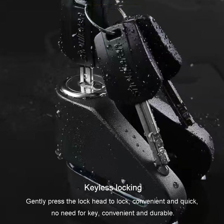 Electrical Vehicle Triangle Disc Brake Lock Universal Alloy Steel Anti-Theft Lock Scooter Padlock(Black) - Theft Protection by PMC TechLife | Online Shopping South Africa | PMC TechLife | Buy Now Pay Later Mobicred