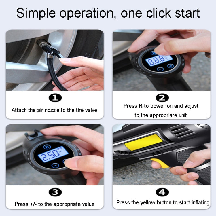 Portable Multifunctional Car Inflator Automobile Tire Pneumatic Pump, Model: Wired Pointer - Inflatable Pump by PMC TechLife | Online Shopping South Africa | PMC TechLife