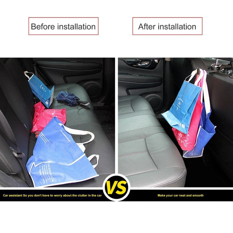 Car Back Seat Double Hook Phone Holder, Color: Black - free shipping - PMC TechLife - Order now!