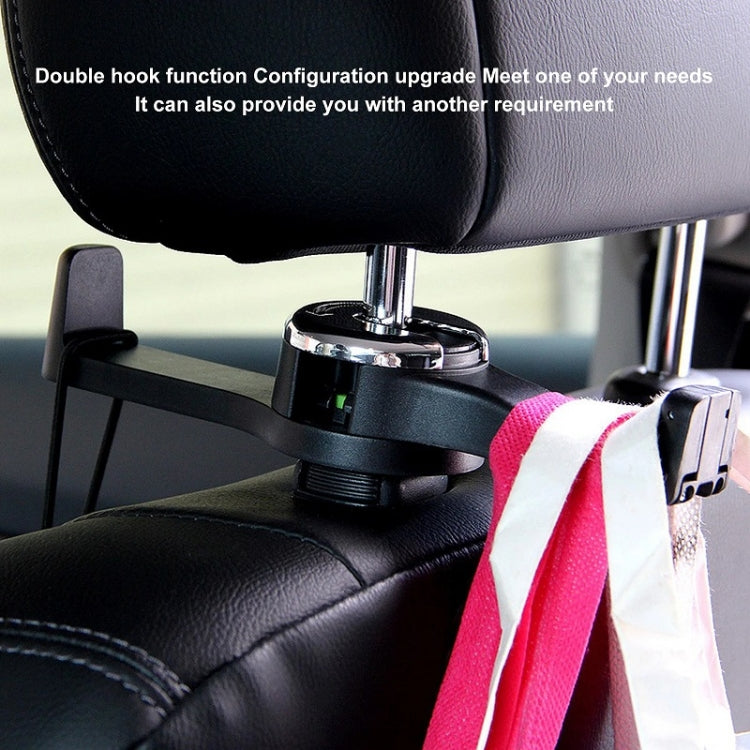 Car Back Seat Double Hook Phone Holder, Color: Black - free shipping - PMC TechLife - Order now!