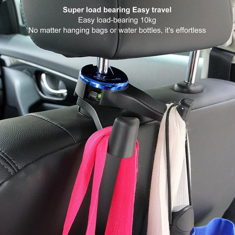 Car Back Seat Double Hook Phone Holder, Color: Black - free shipping - PMC TechLife - Order now!