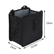 Car Seatback Trash Can Automotive Multifunctional Storage Organizer, Style: Black Green Edge