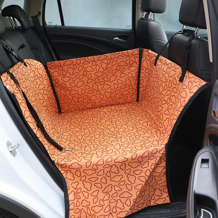 Car Single Seat Waterproof Pet Seat Protective Pad, Color: Orange Cloud - Seat Accessories by PMC TechLife | Online Shopping South Africa | PMC TechLife | Buy Now Pay Later Mobicred