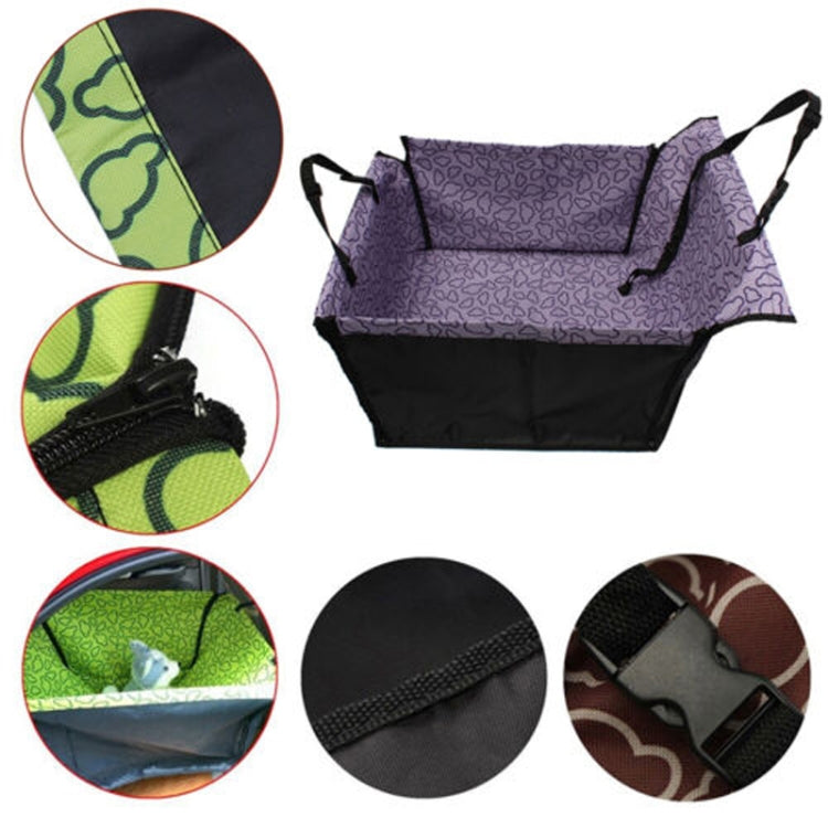 Car Single Seat Water-resistant Pet Seat Protective Pad, Color: Orange Cloud