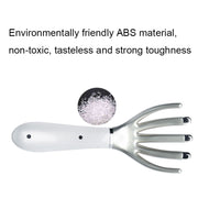 Mini Charging Electric Head Massager Multifunctional Heated Vibration Massage Comb(Pearl White)