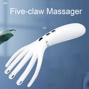 Mini Charging Electric Head Massager Multifunctional Heated Vibration Massage Comb(Pearl White)