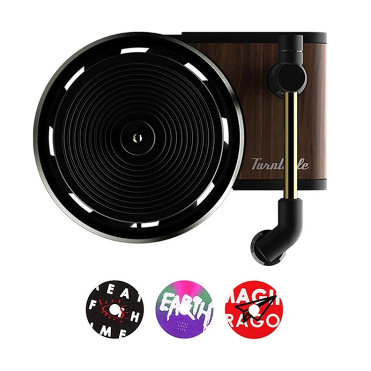 Gramophone+3pcs Refill Aroma Car Aroma Diffuser Air Vent Rotating Retro Gramophone Fragrance Diffuser Ornament - Air Freshener by PMC TechLife | Online Shopping South Africa | PMC TechLife | Buy Now Pay Later Mobicred