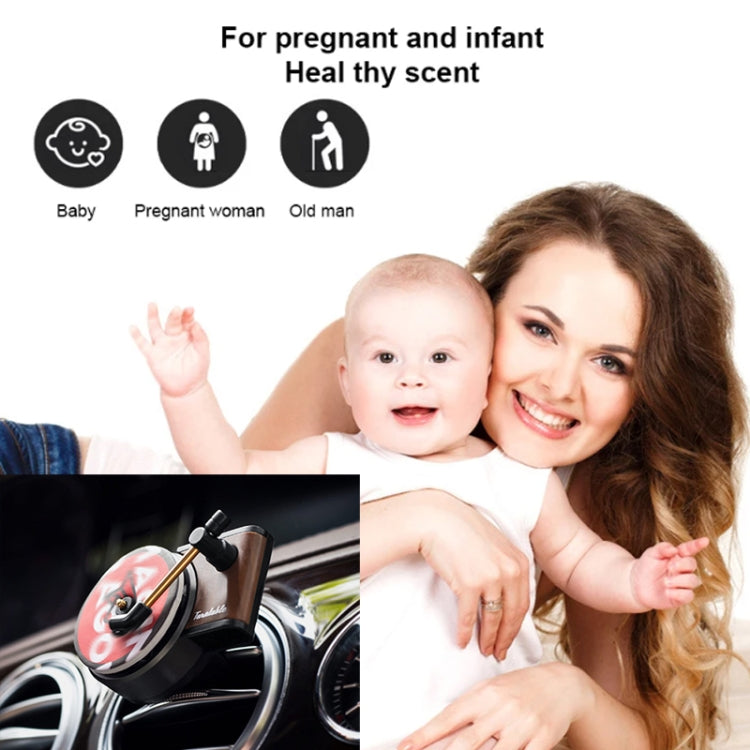 Gramophone+3pcs Refill Aroma Car Aroma Diffuser Air Vent Rotating Retro Gramophone Fragrance Diffuser Ornament - Air Freshener by PMC TechLife | Online Shopping South Africa | PMC TechLife | Buy Now Pay Later Mobicred