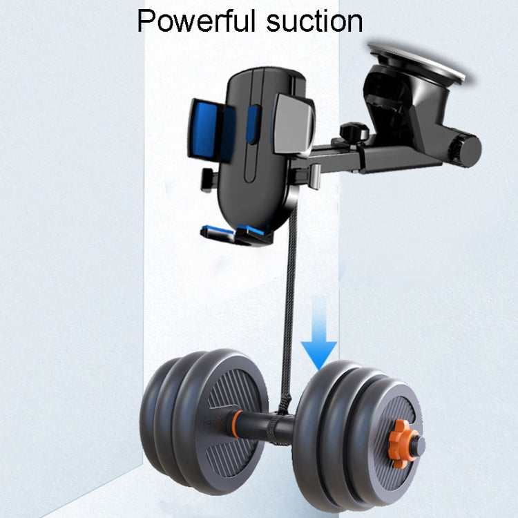 2 In 1 Car Cell Phone Telescopic Holder Universal Automobile Navigation Bracket(Black) - Car Holders by PMC TechLife | Online Shopping South Africa | PMC TechLife | Buy Now Pay Later Mobicred