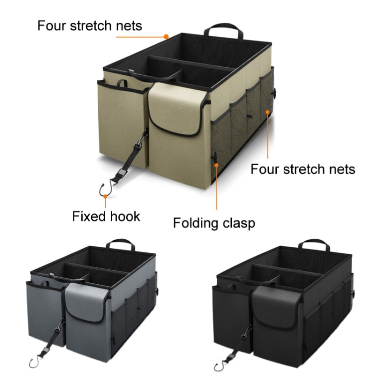 Car Foldable Glove Storage Box Trunk Organizer(Grey) - Stowing Tidying by PMC TechLife | Online Shopping South Africa | PMC TechLife | Buy Now Pay Later Mobicred