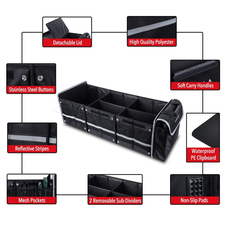 90x35x30cm Oxford Cloth Car Multifunctional Foldable Glove Storage Box