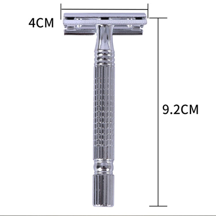 Junjie Shaving And Beard Razor Stand Old Style Double Sided Manual Shaver - Manual Razor by Junjie | Online Shopping South Africa | PMC Jewellery | Buy Now Pay Later Mobicred
