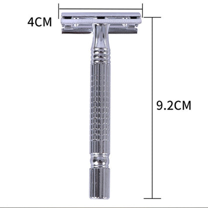 Junjie Shaving And Beard Razor Stand Old Style Double Sided Manual Shaver - Manual Razor by Junjie | Online Shopping South Africa | PMC Jewellery | Buy Now Pay Later Mobicred