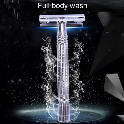 Junjie Shaving And Beard Razor Stand Old Style Double Sided Manual Shaver - Manual Razor by Junjie | Online Shopping South Africa | PMC Jewellery | Buy Now Pay Later Mobicred