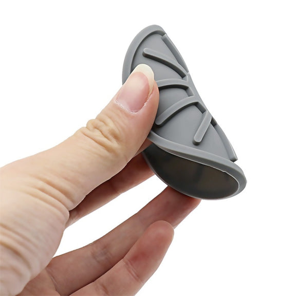 4pcs/set 6.8x0.3cm Car Anti-slip Silicone Water Coaster Storage Interior, Color: Gray