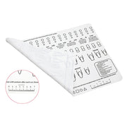 40x30x0.06cm Silicone Manicure Pads Palette Practice Table Mats(White)