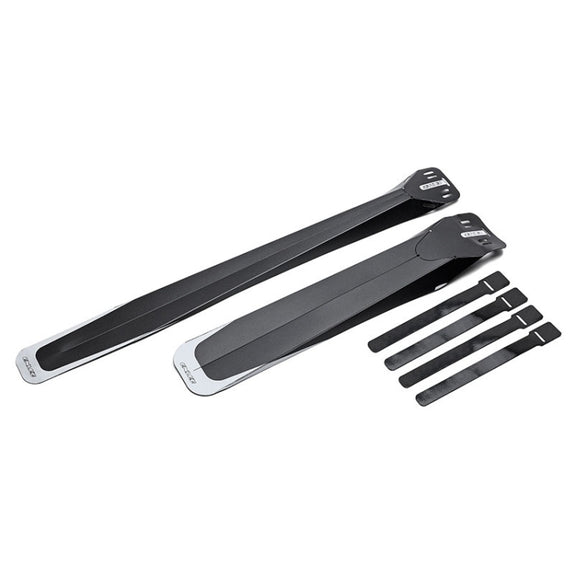 ENLEE E-641316 6pcs /Set Bicycle Extended Front And Rear Mudguards Road Bike Quick Detachable Fenders, Style: Black Model