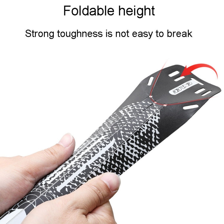 ENLEE E-641316 6pcs /Set Bicycle Extended Front And Rear Mudguards Road Bike Quick Detachable Fenders, Style: Chain Model