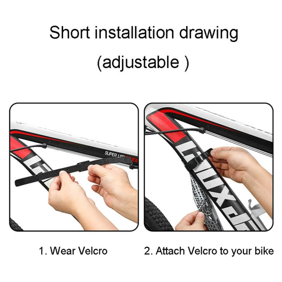 ENLEE E-641316 6pcs /Set Bicycle Extended Front And Rear Mudguards Road Bike Quick Detachable Fenders, Style: Snake Model