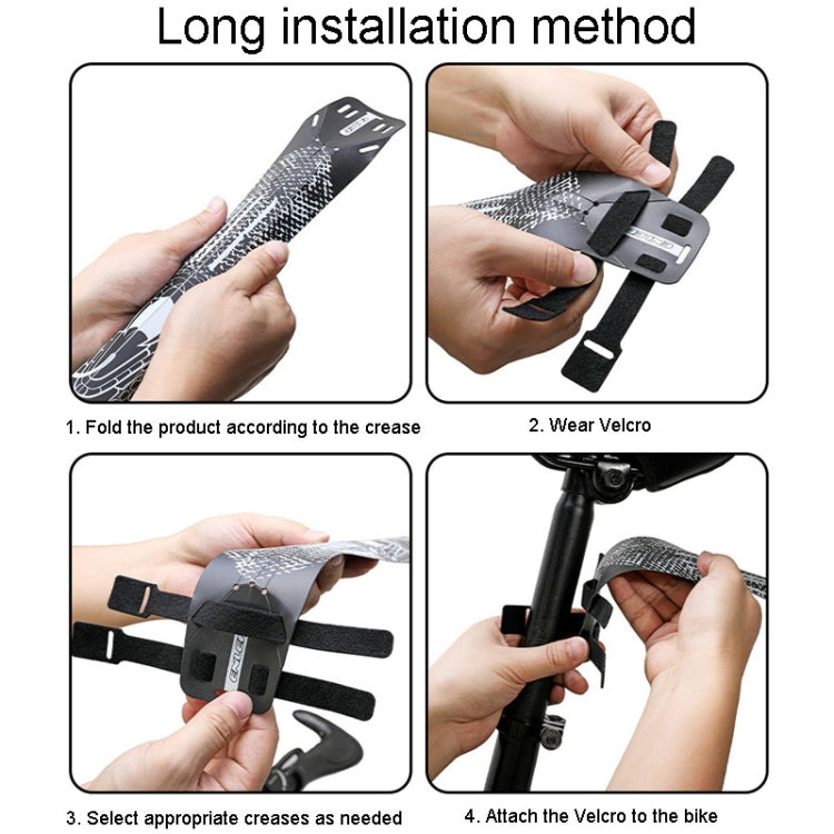 ENLEE E-641316 6pcs /Set Bicycle Extended Front And Rear Mudguards Road Bike Quick Detachable Fenders, Style: Anime Model - Mudguards by ENLEE | Online Shopping South Africa | PMc TechLife | Buy Now Pay Later Mobicred