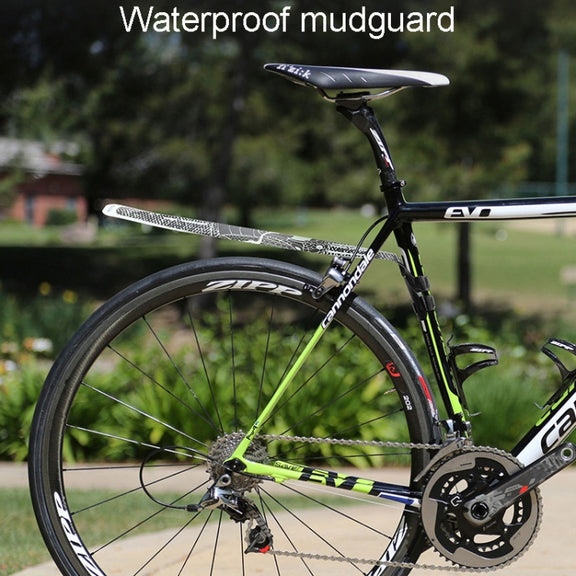 ENLEE E-641316 6pcs /Set Bicycle Extended Front And Rear Mudguards Road Bike Quick Detachable Fenders, Style: Black Model